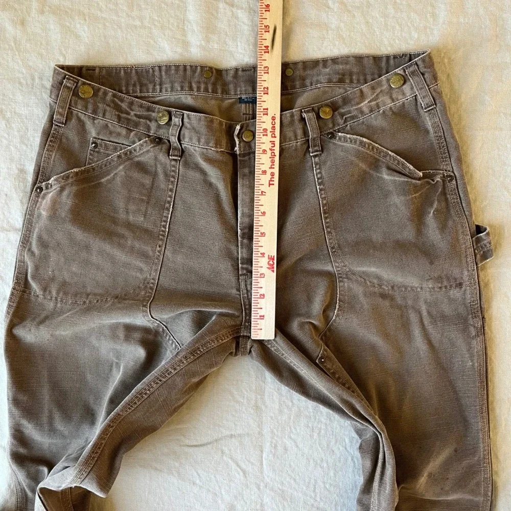 Vtg 90s Ralph Lauren Double Knee Pants RRL 38/34 Brown
